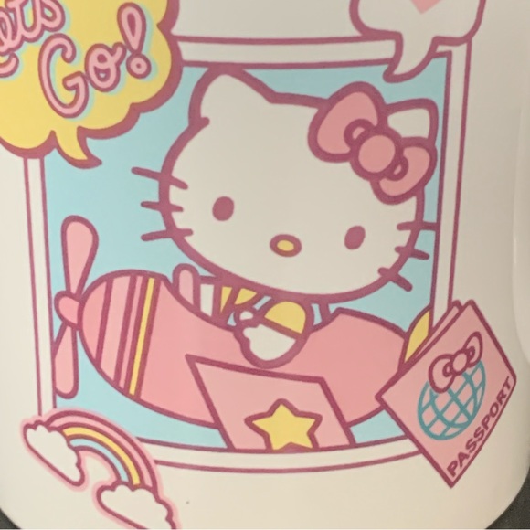 Let’s Go! Hello Kitty in Airplane 20oz Ceramic Mug - Picture 6 of 12
